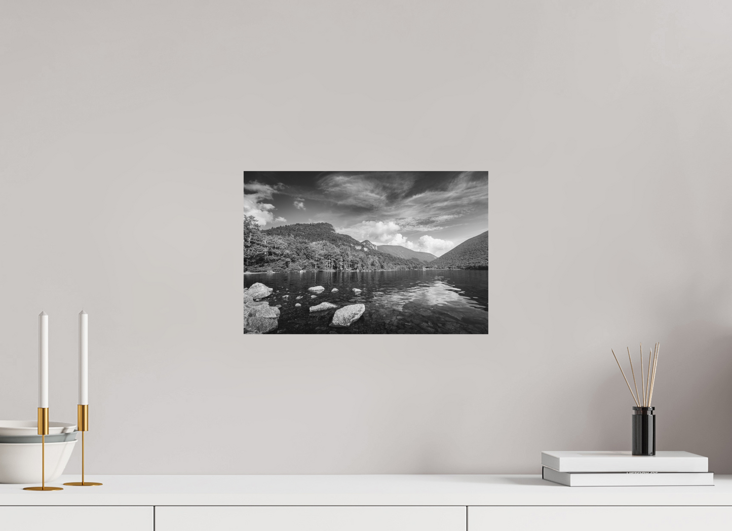 15 x 10″, Matte Photo Print on Fuji Crystal DP II Overlooking Echo Lake