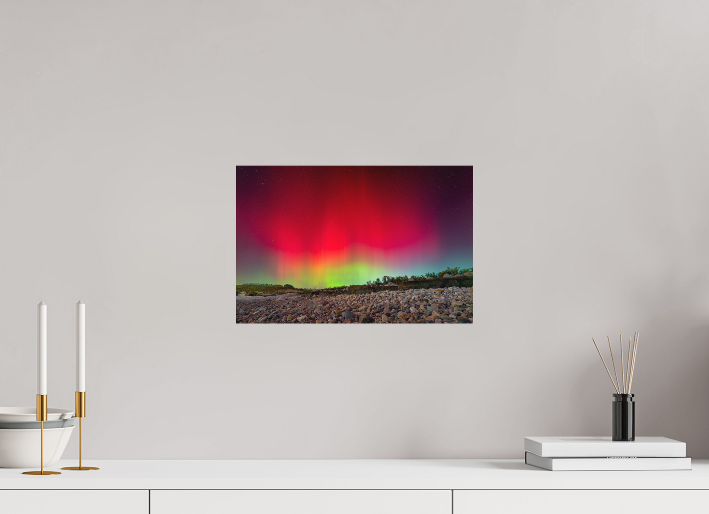 15 x 10″, Matte Photo Print on Fuji Crystal DP II Aurora Borealis at Camp Cronin