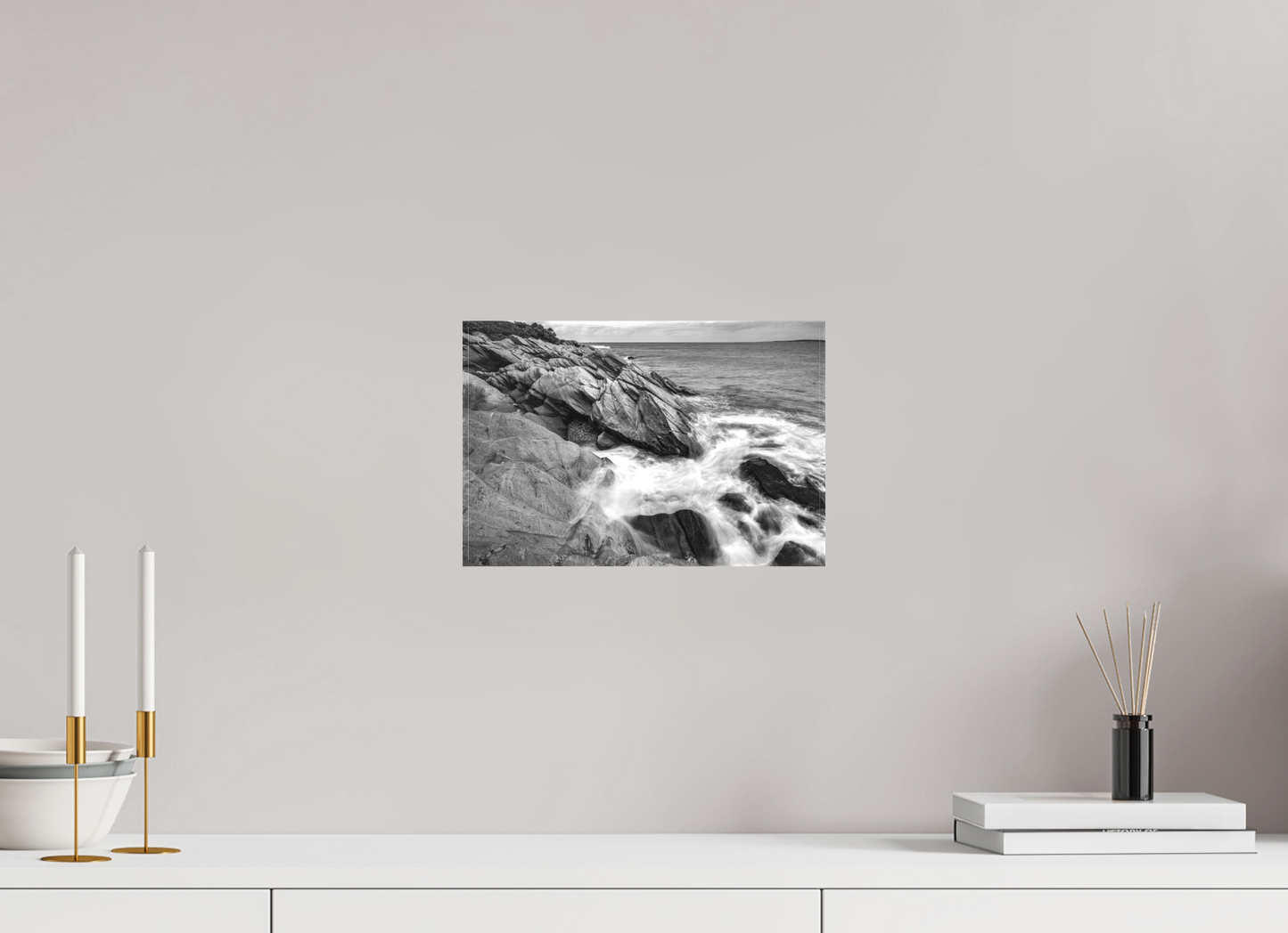 12 x 8″, Matte Canvas Print Beavertail Cliffs