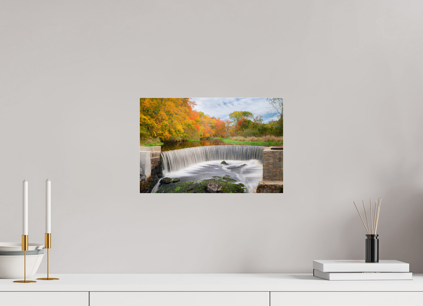 15 x 10″, Photo Print under Acrylic Glass Autumn at Horseshoe Falls