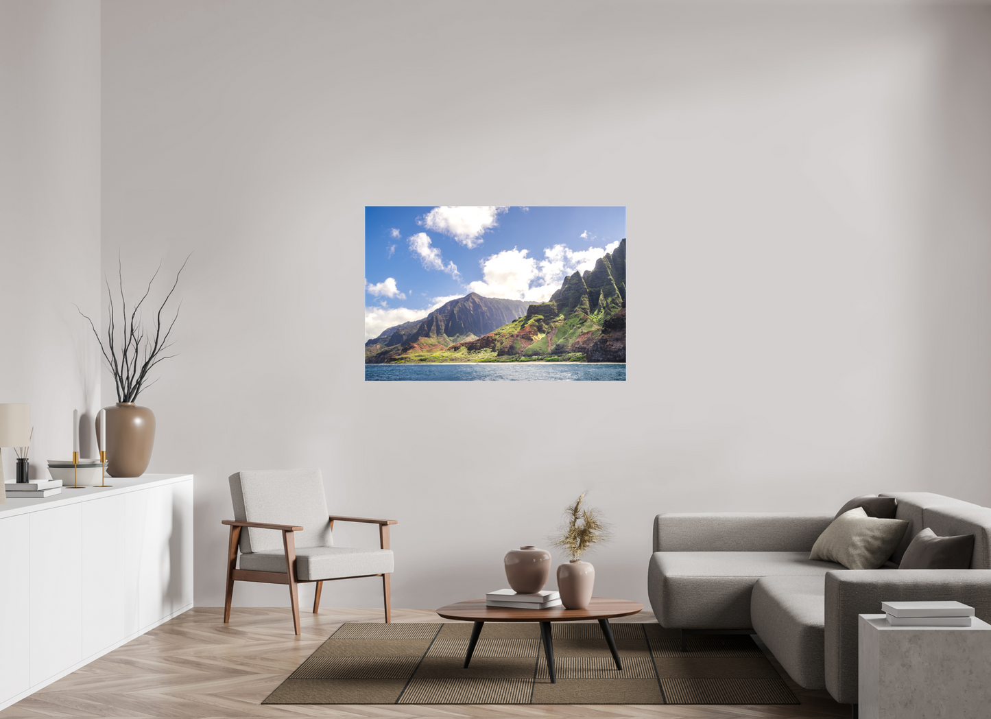 54 x 36″, Matte Canvas Print The Napali Coast