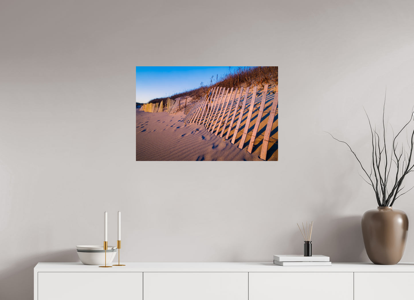 30 x 20″, Photo Print on Fujiflex High Gloss Sunset Glow on Sand Hill Cove Dunes