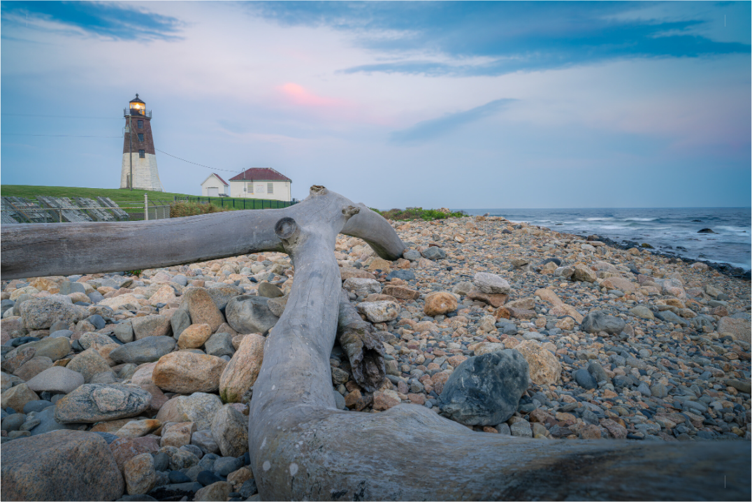 Main image Driftwood at Pt. Judith Lighthouse