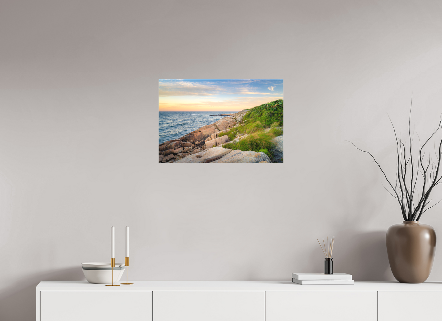 24 x 16″, Matte Canvas Print Black Point before Sunset