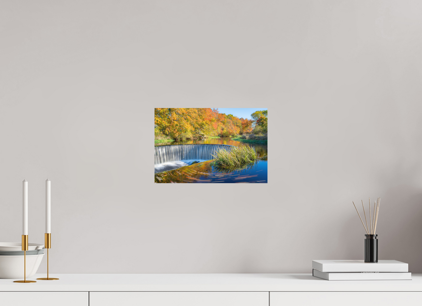 12 x 8″, Matte Photo Print on Fuji Crystal DP II Peak Fall Colors Over Horseshoe Falls