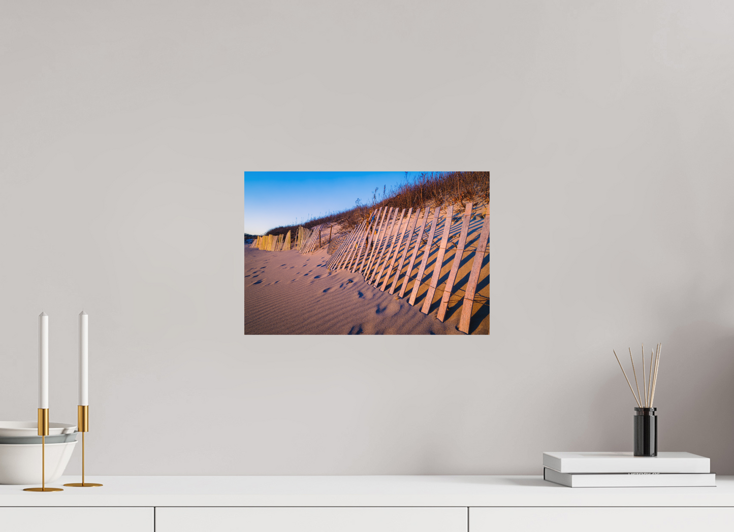 15 x 10″, Matte Photo Print on Fuji Crystal DP II Sunset Glow on Sand Hill Cove Dunes