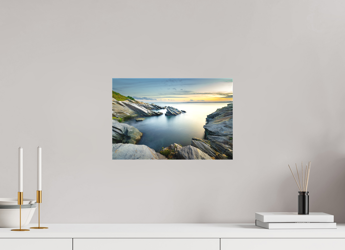 15 x 10″, Matte Canvas Print Sunset and Solitude