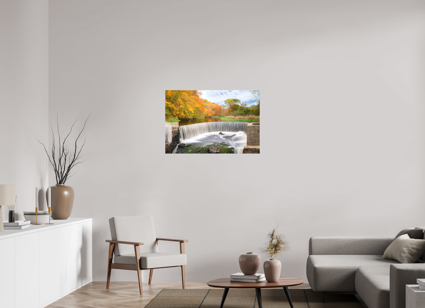 36 x 24″, Matte Canvas Print Autumn at Horseshoe Falls