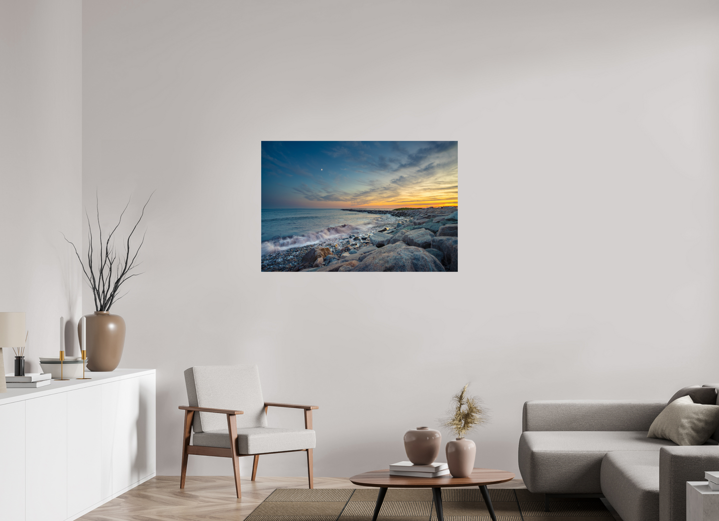 45 x 30″, Metallic Photo Print on Fuji Crystal Pearl Sunset at Camp Cronin
