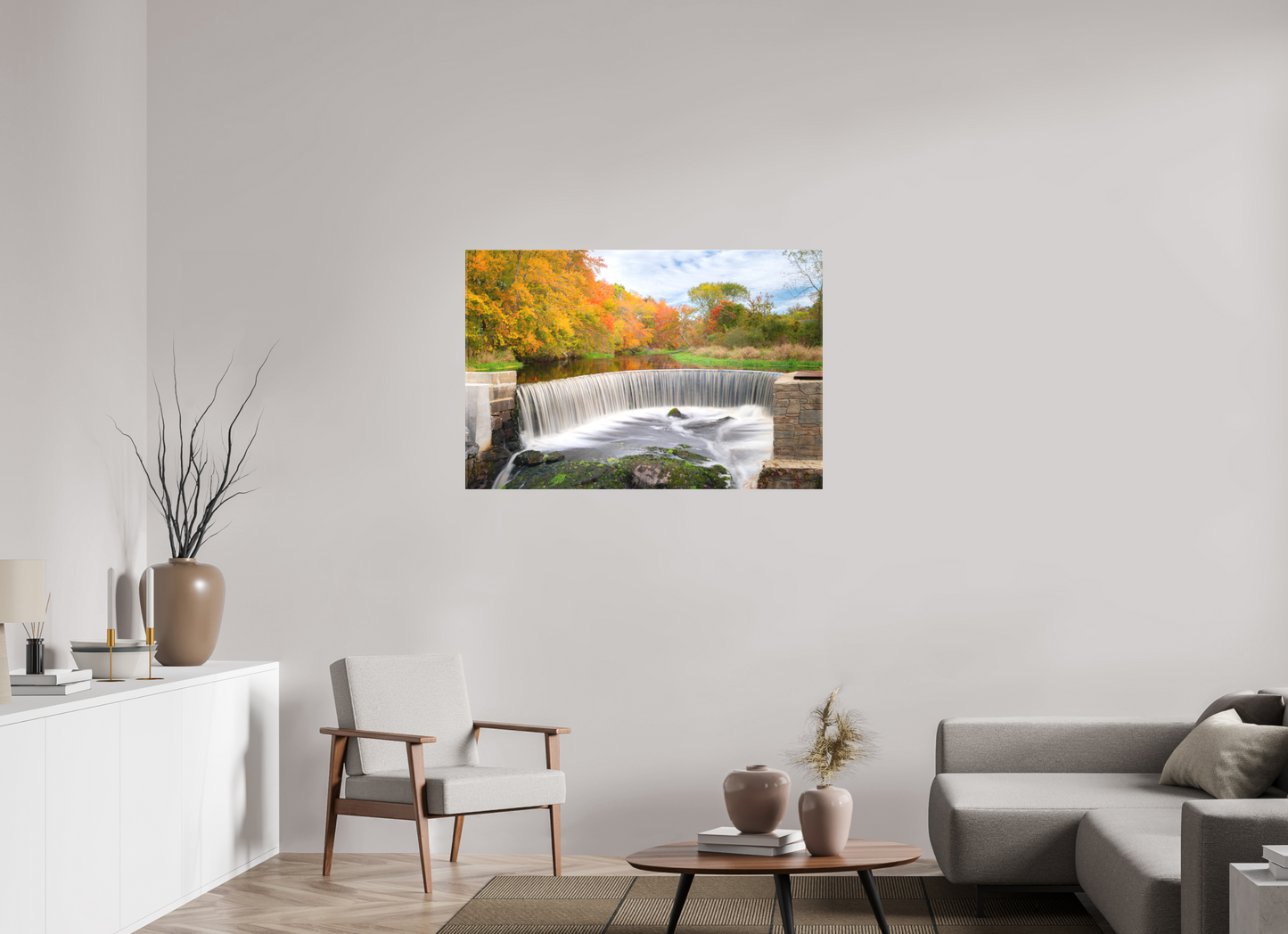 45 x 30″, Matte Canvas Print Autumn at Horseshoe Falls