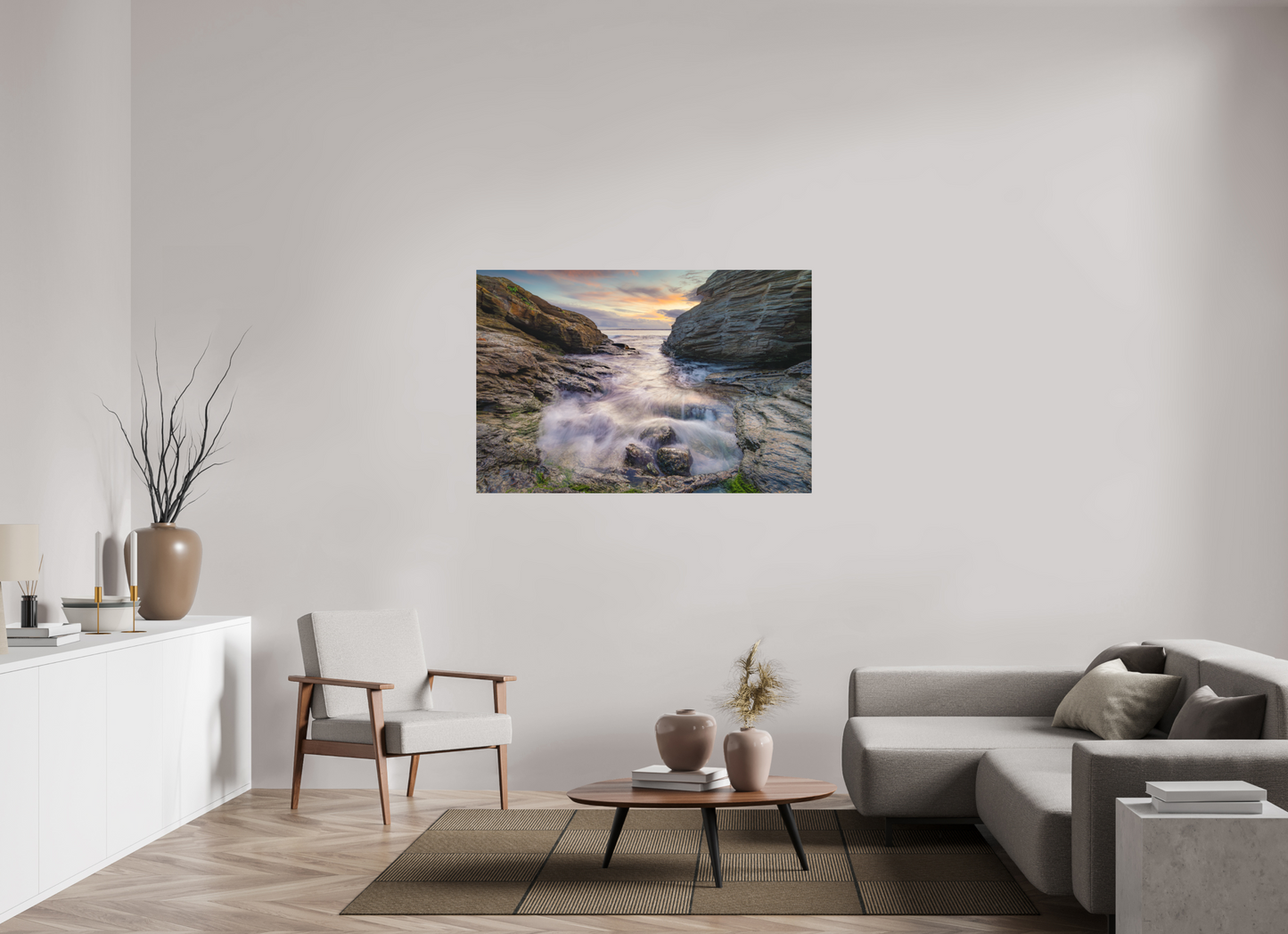 54 x 36″, Matte Photo Print on Fuji Crystal DP II Waves Approaching