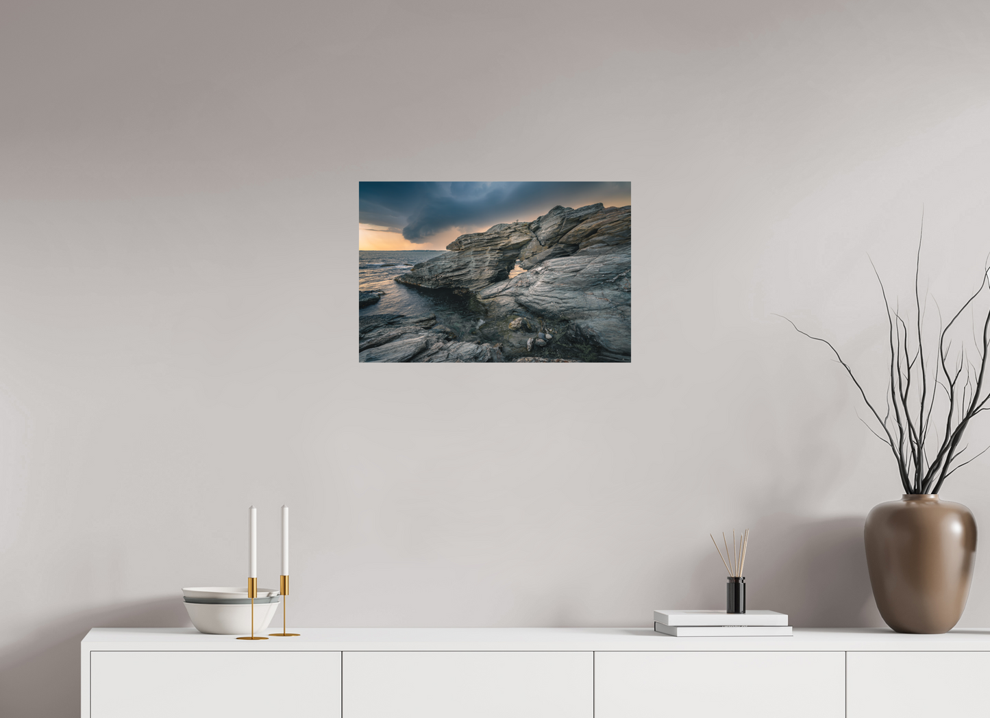 24 x 16″, Basic Matte Photo Print on Fuji Crystal DP II Paper Thunderstorm Over Beavertail Arch