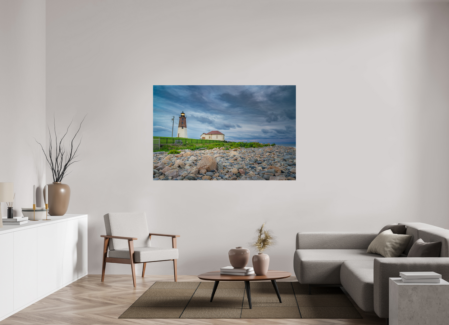 66 x 44″, Photo Print On Fuji Crystal DP II The Point Judith Lighthouse