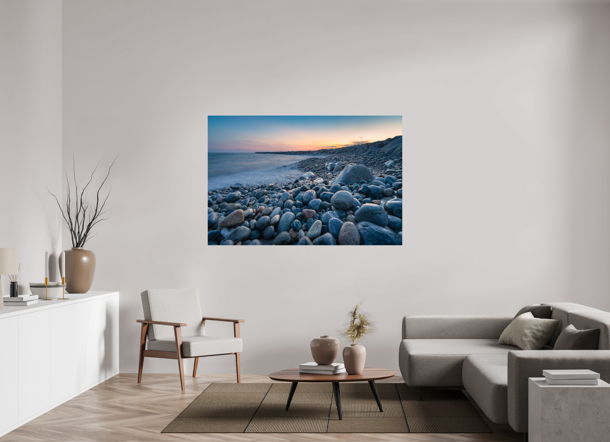 66 x 44″, Premium ChromaLuxe HD Aluminum Metal Print A Sea of Pebbles at Camp Cronin