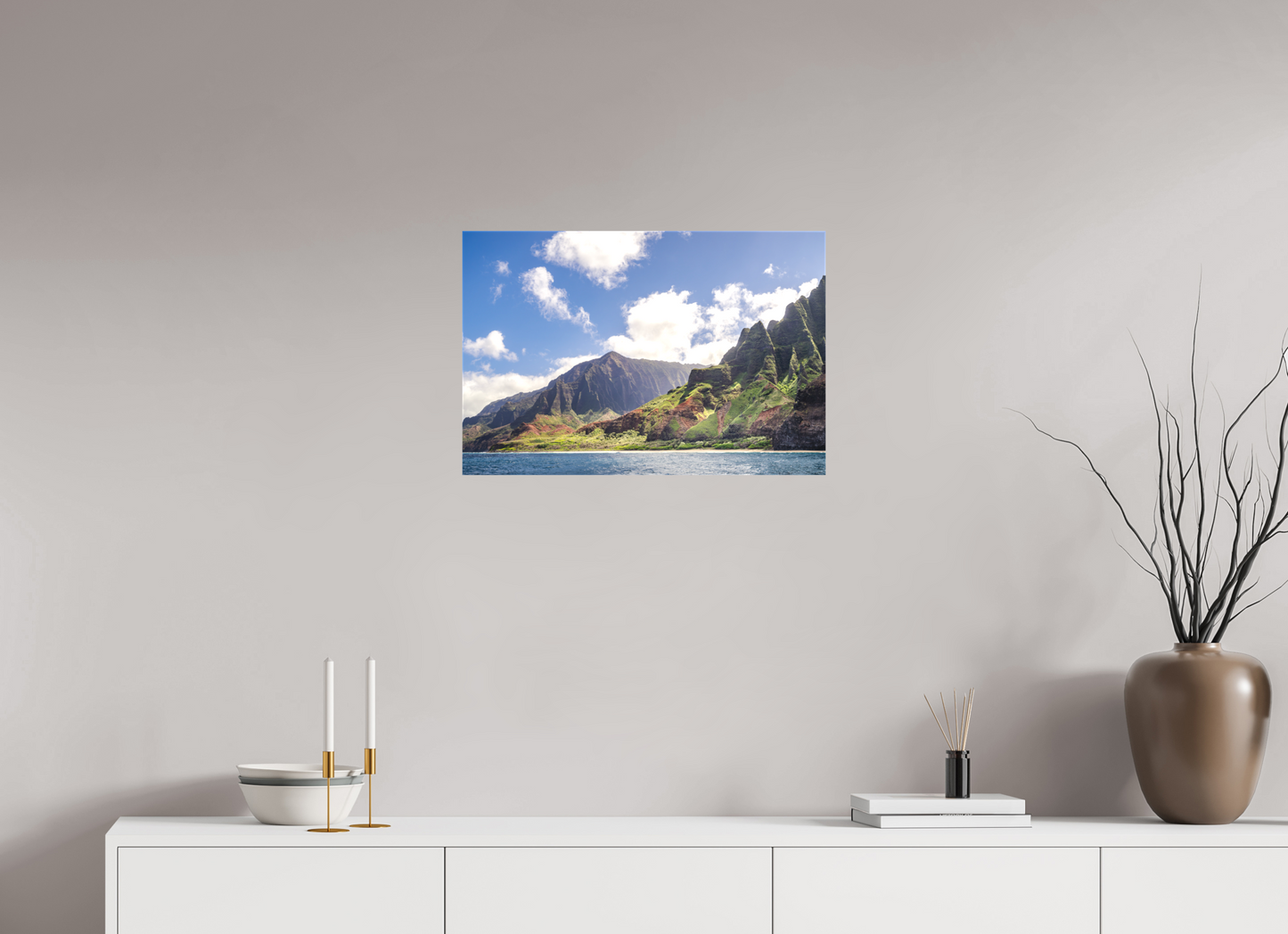 24 x 16″, Matte Canvas Print The Napali Coast