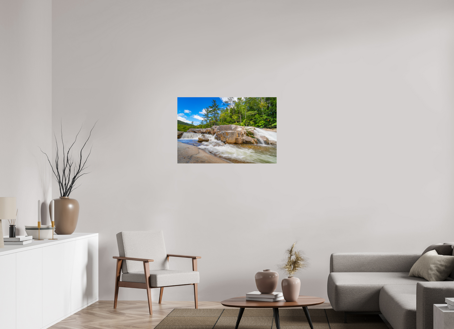 36 x 24″, Photo Print on Fuji Crystal DP II Kancamagus Waterfall