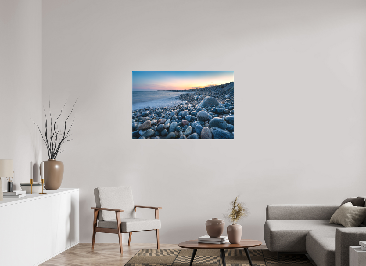 45 x 30″, Matte Canvas Print A Sea of Pebbles at Camp Cronin