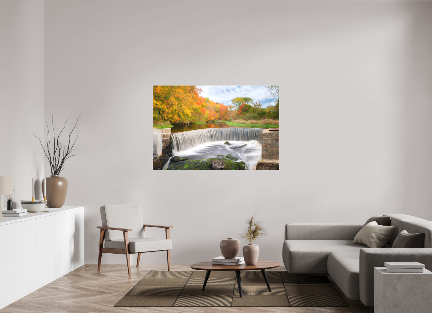 60 x 40″, Matte Canvas Print Autumn at Horseshoe Falls
