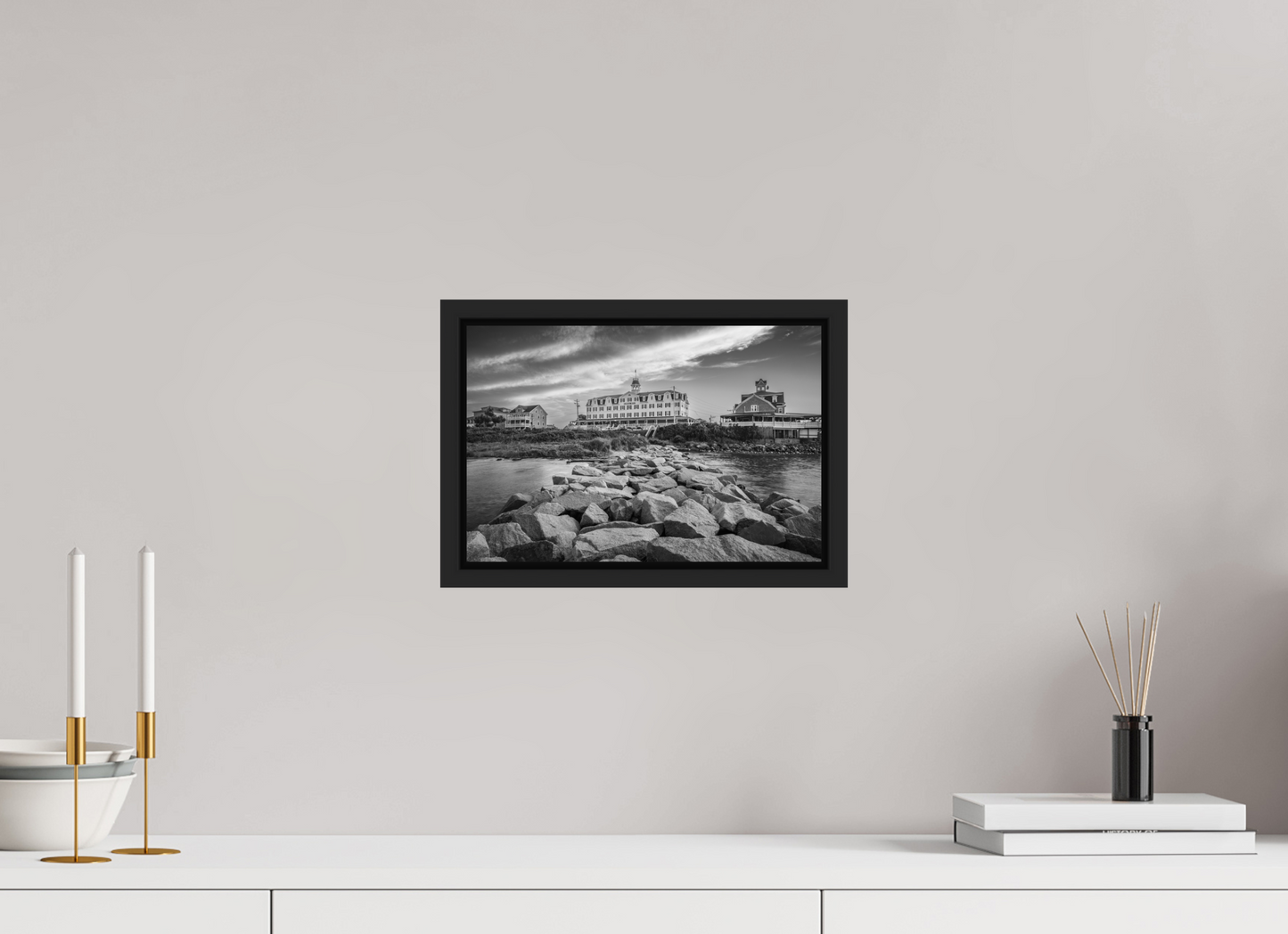 12 x 8″, Photo Print under Acrylic Glass with Black Wood Floater Frame The National Hotel