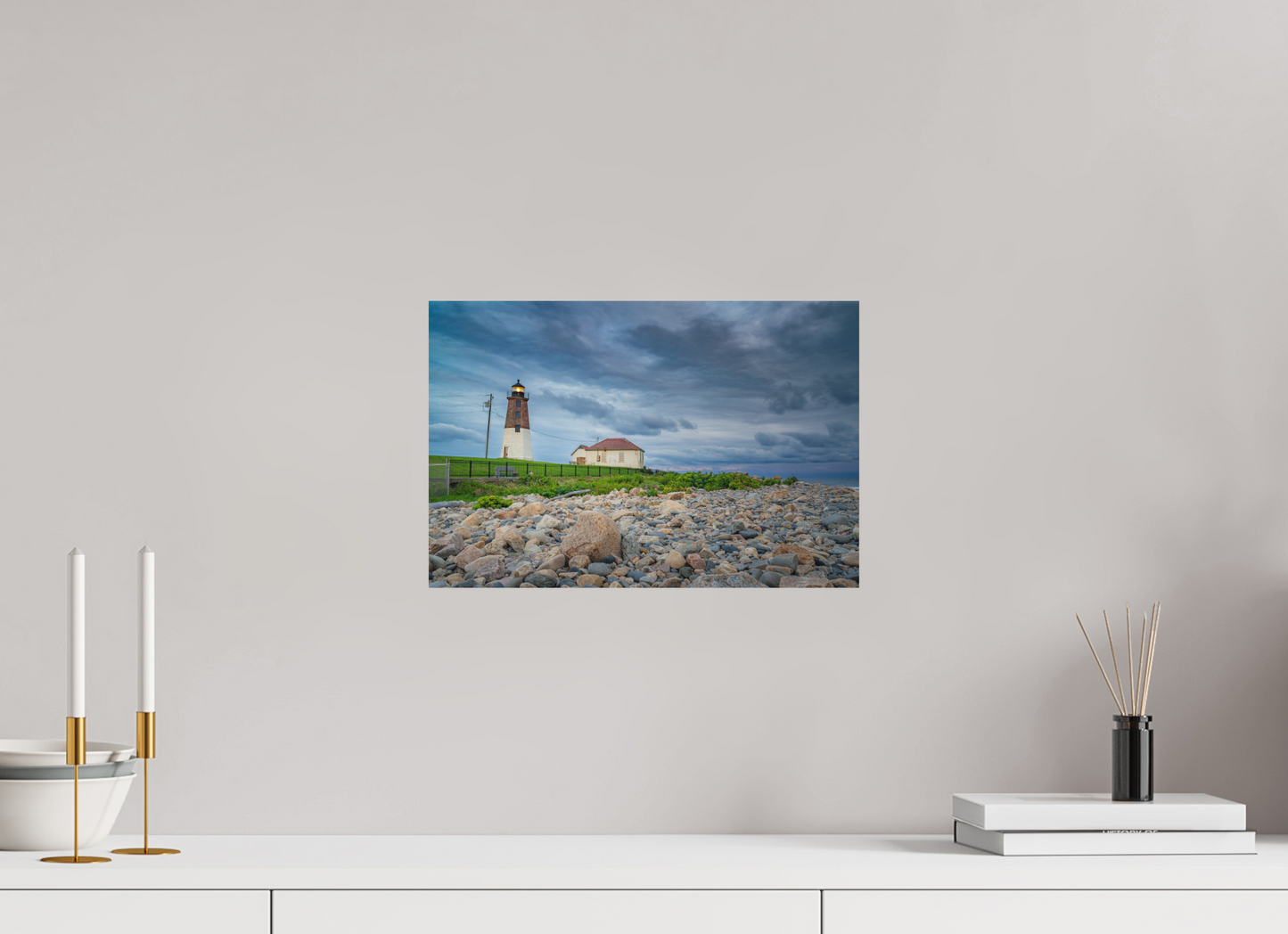 15 x 10″, Matte Photo Print on Fuji Crystal DP II The Point Judith Lighthouse