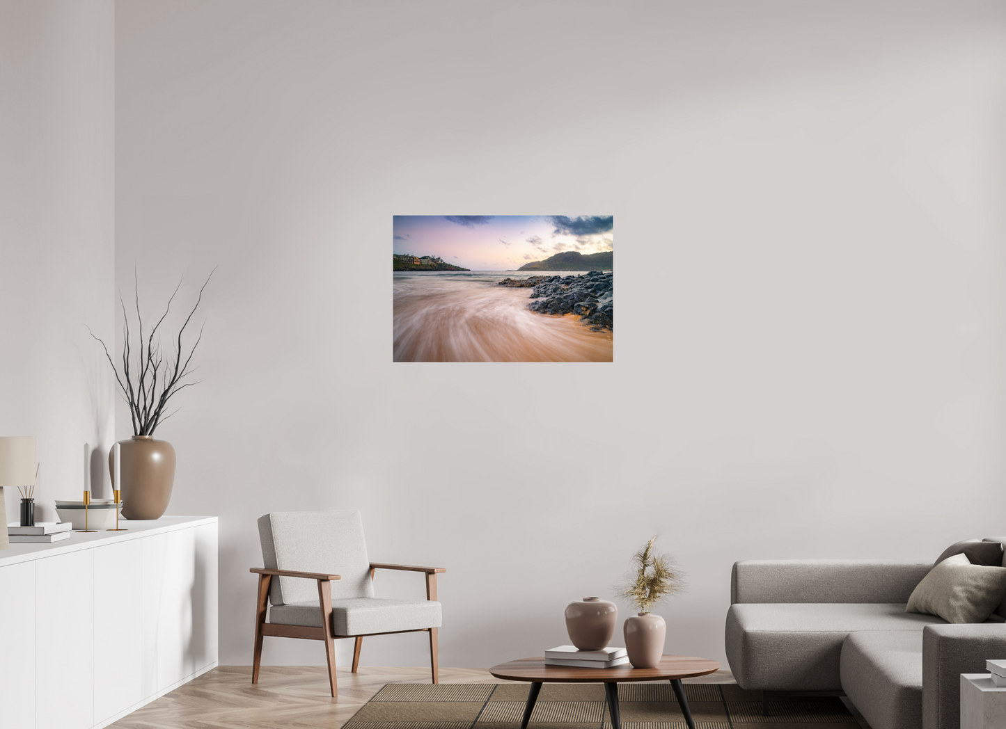 36 x 24″, Metallic Photo Print on Fuji Crystal Pearl Waves Retreating