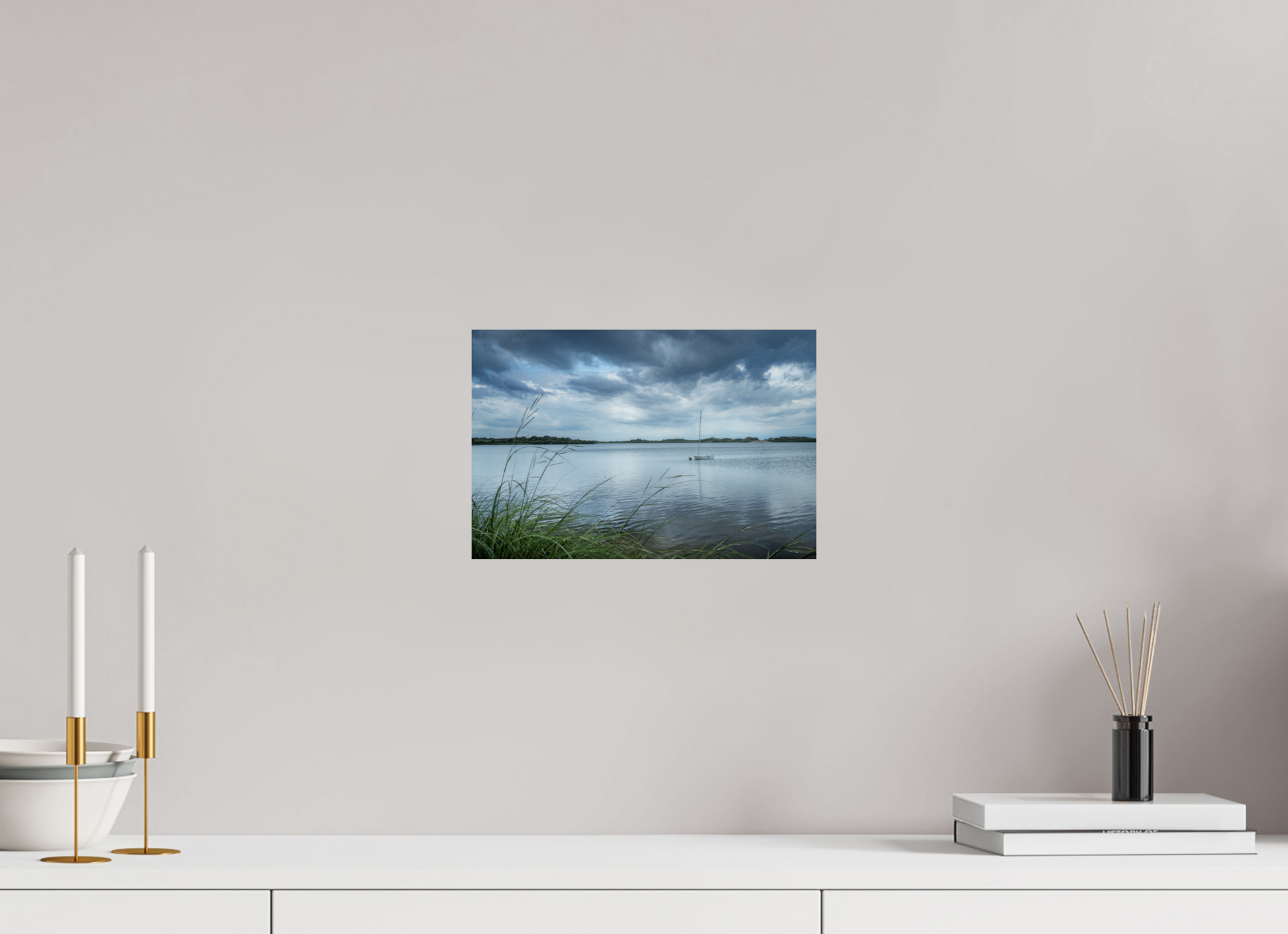 12 x 8″, Photo Print on Fuji Crystal DP II Lonely Boat on Sachem Pond