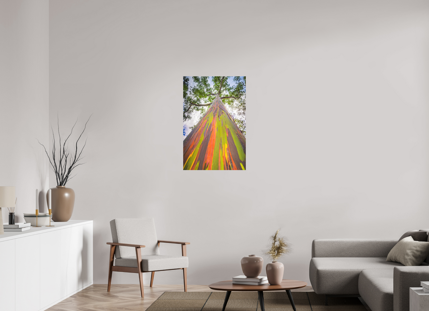 24 x 36″, Matte Photo Print on Fuji Crystal DP II Rainbow Eucalyptus Tree