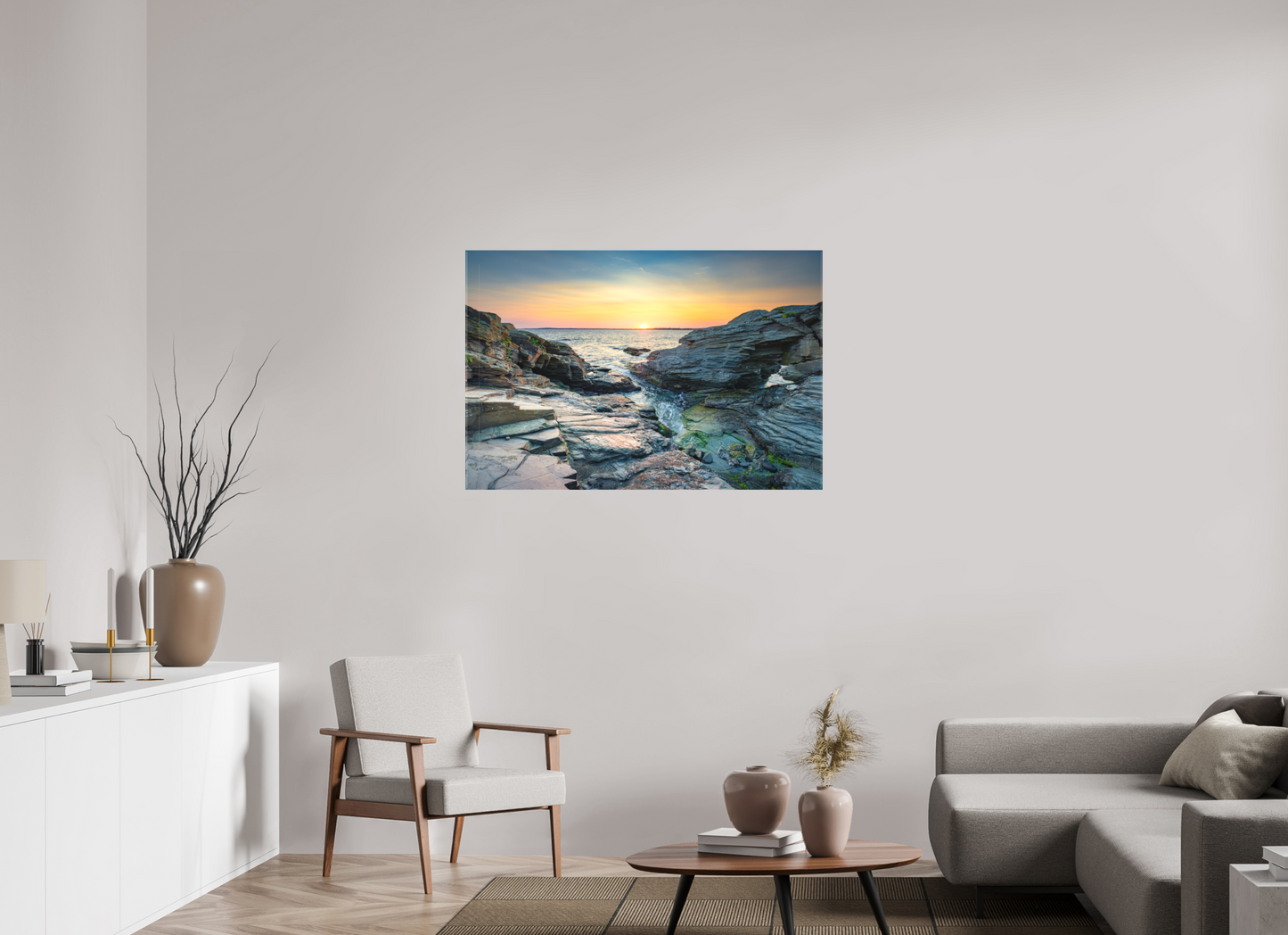 45 x 30″, Matte Canvas Print Sun on the Horizon