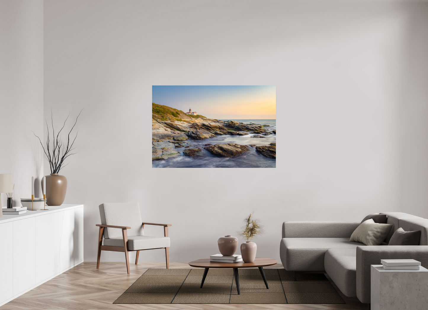 60 x 40″, Photo Print On Fuji Crystal DP II Beavertail Lighthouse