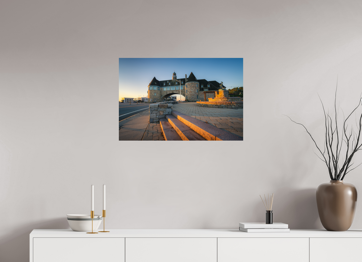 30 x 20″, Premium Metallic Effect Photo Print on Fuji Crystal Pearl Paper Golden Sunrise at The Towers