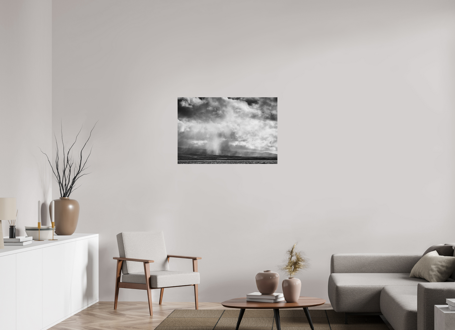 36 x 24″, ChromaLuxe HD Metal Print Rain Showers Along the Napali Coast