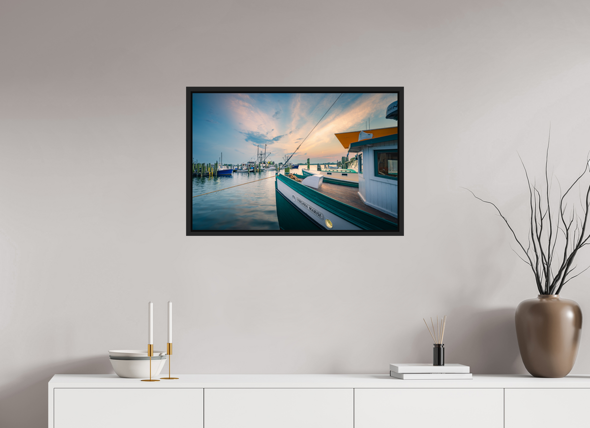 30 x 20″, Premium ChromaLuxe HD Aluminum Metal Print with Black Wood Floater Frame Virginia Marisse