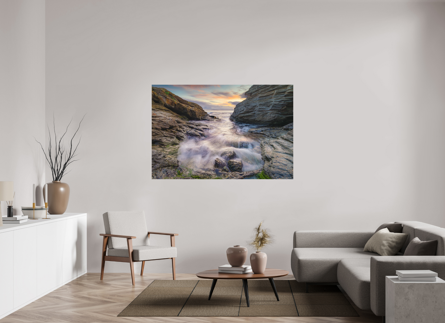 66 x 44″, Matte Photo Print on Fuji Crystal DP II Waves Approaching