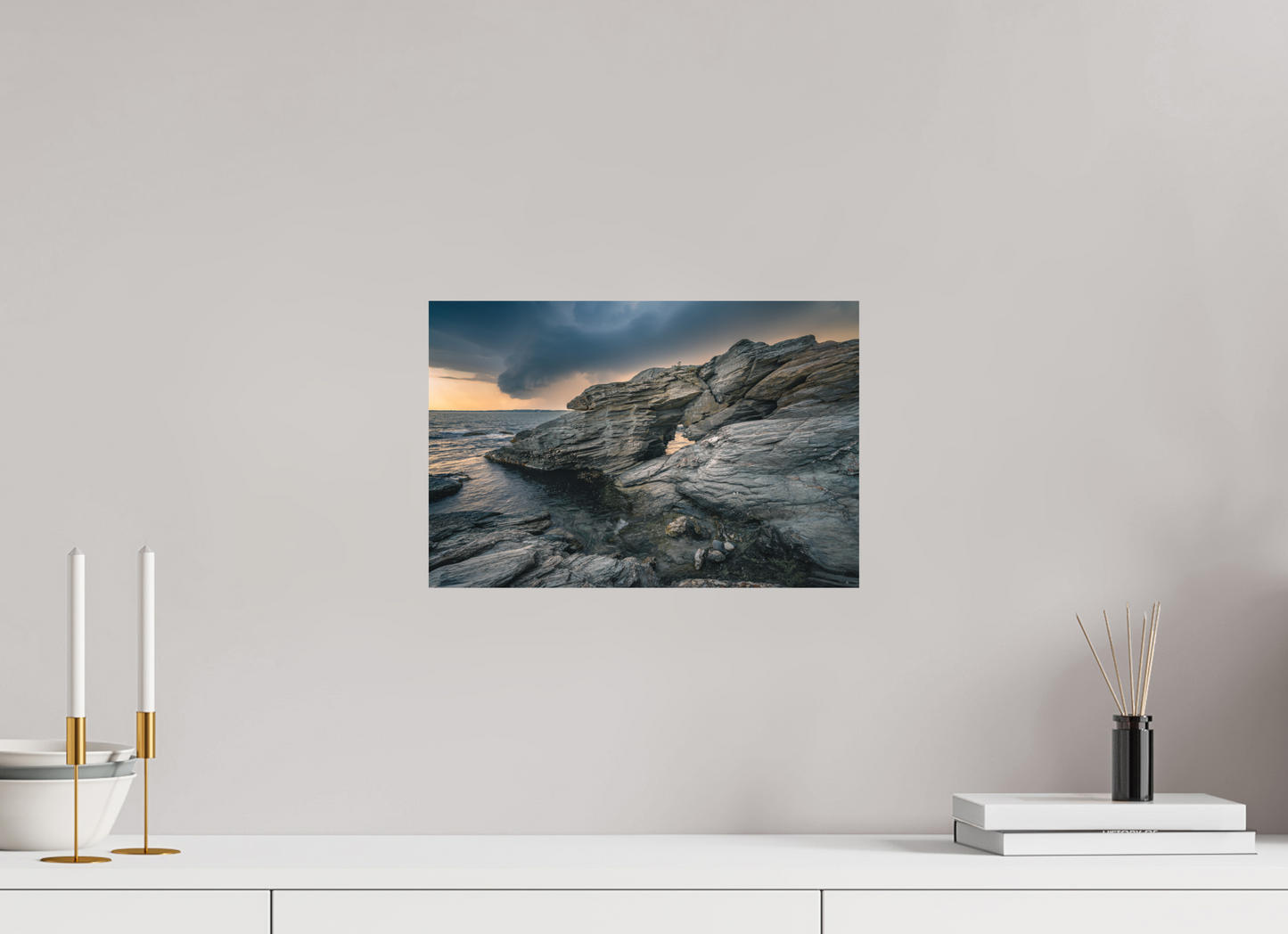 15 x 10″, Basic Matte Photo Print on Fuji Crystal DP II Paper Thunderstorm Over Beavertail Arch