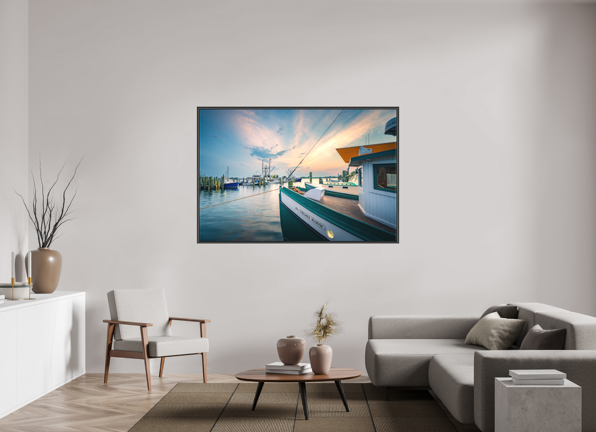 66 x 44″, Matte Canvas Print with Black Wood Floater Frame Virginia Marisse