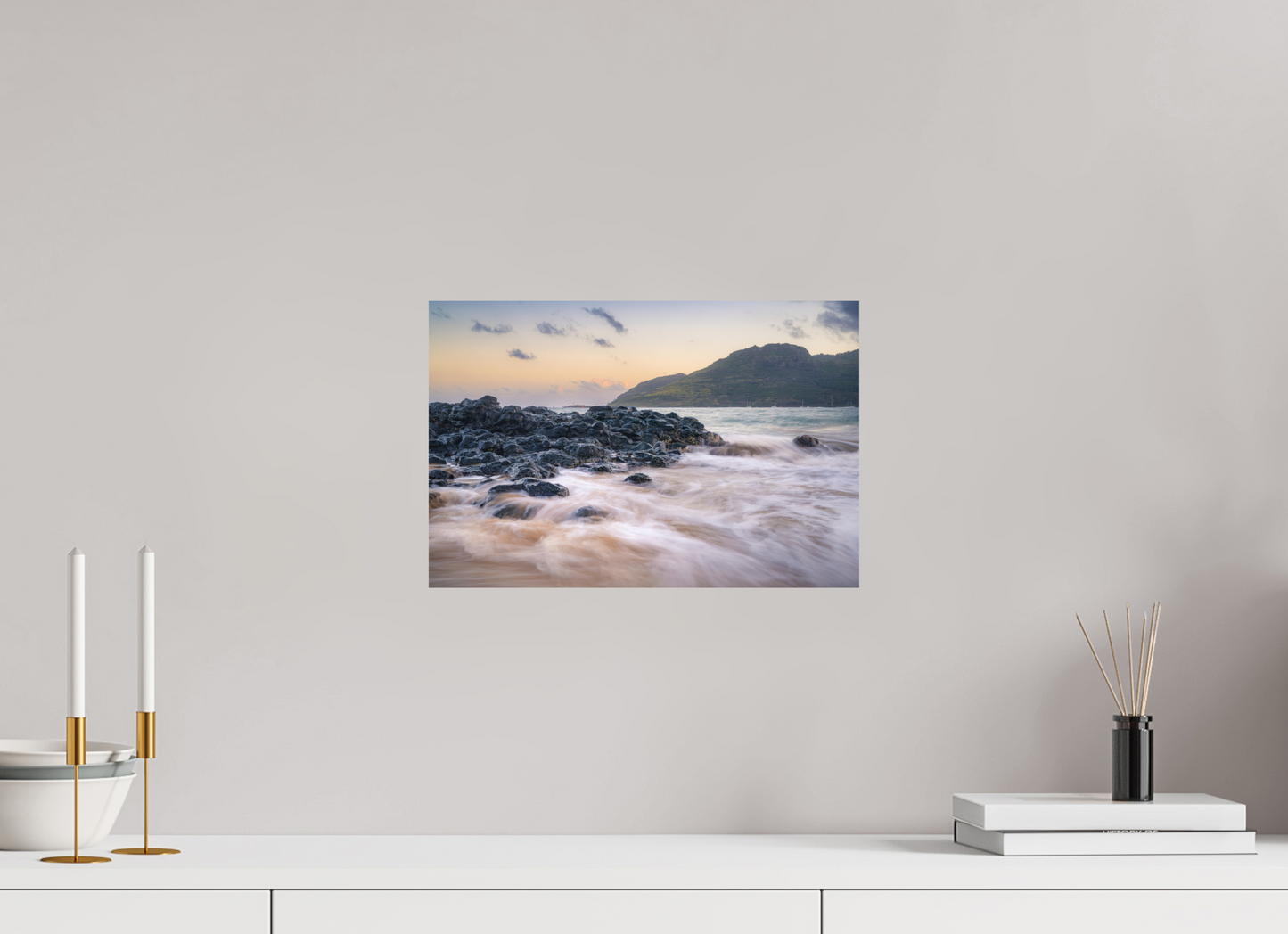 15 x 10″, Metallic Photo Print on Fuji Crystal Pearl Lihue Sunset