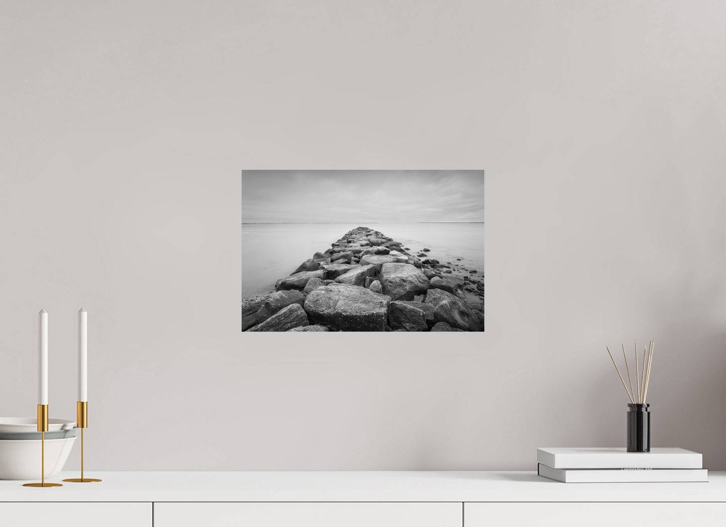 15 x 10″, Photo Print on Fujiflex High Gloss Sand Hill Cove Rocks