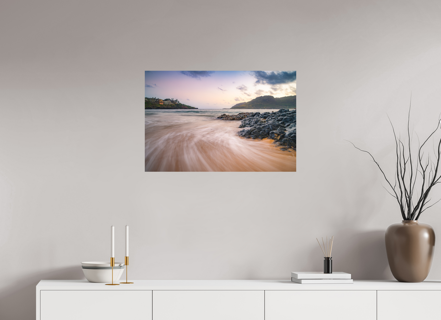 30 x 20″, Matte Photo Print on Fuji Crystal DP II Waves Retreating