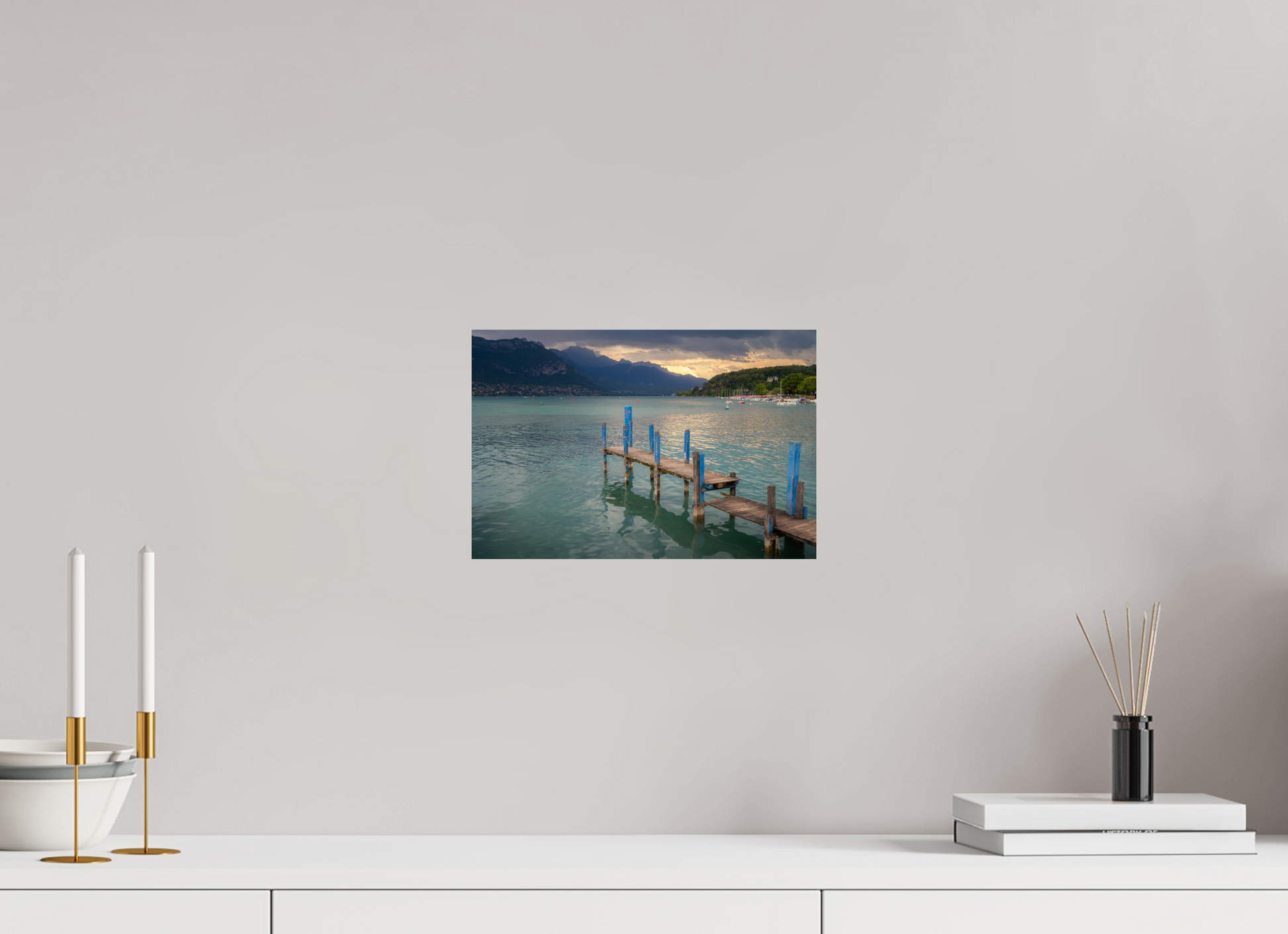 12 x 8″, Photo Print on Fuji Crystal DP II Thunderstorm over Lake Annecy