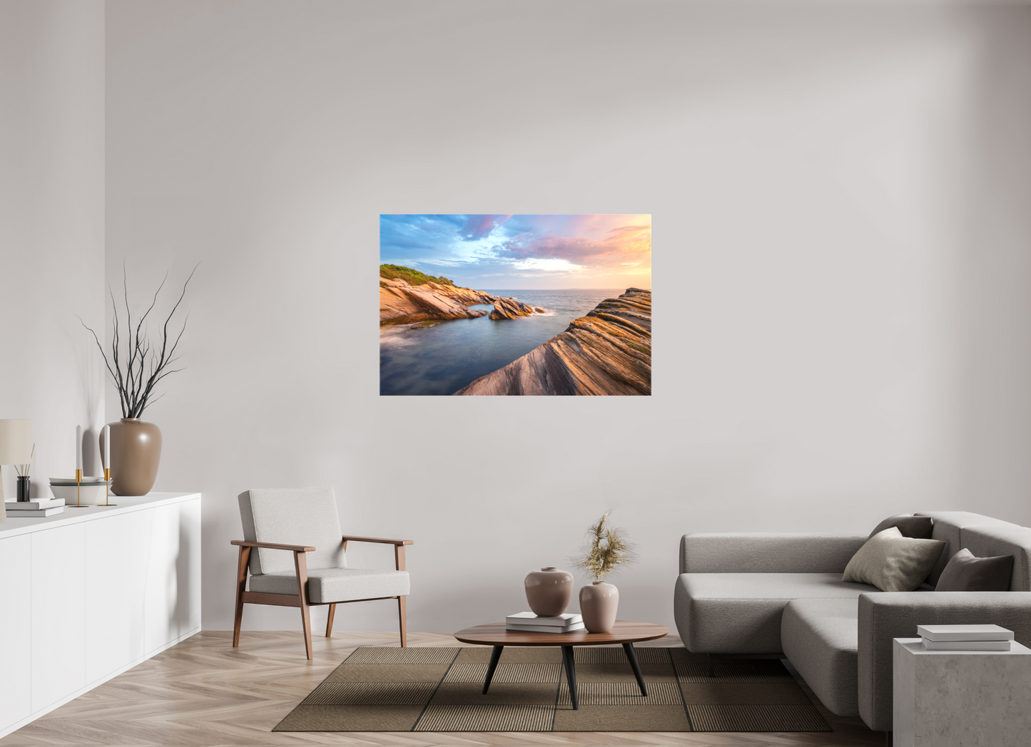 54 x 36″, Matte Canvas Print Favorite Spot at Beavertail