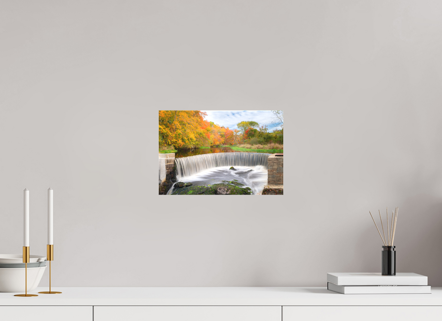 12 x 8″, Matte Canvas Print Autumn at Horseshoe Falls