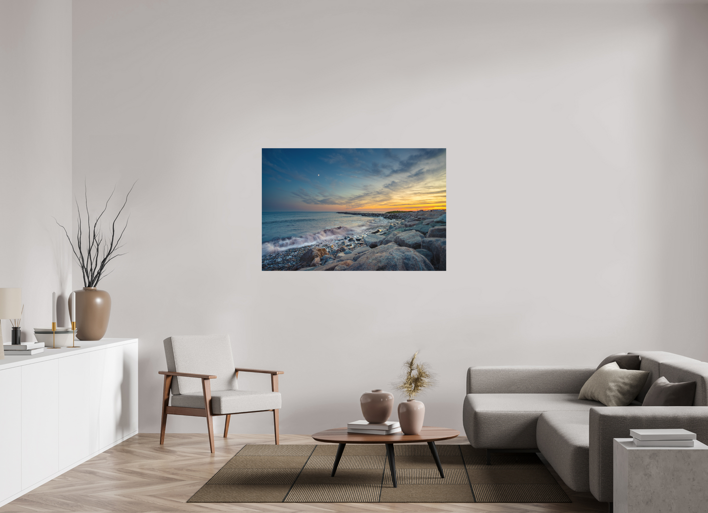 54 x 36″, Matte Photo Print on Fuji Crystal DP II Sunset at Camp Cronin