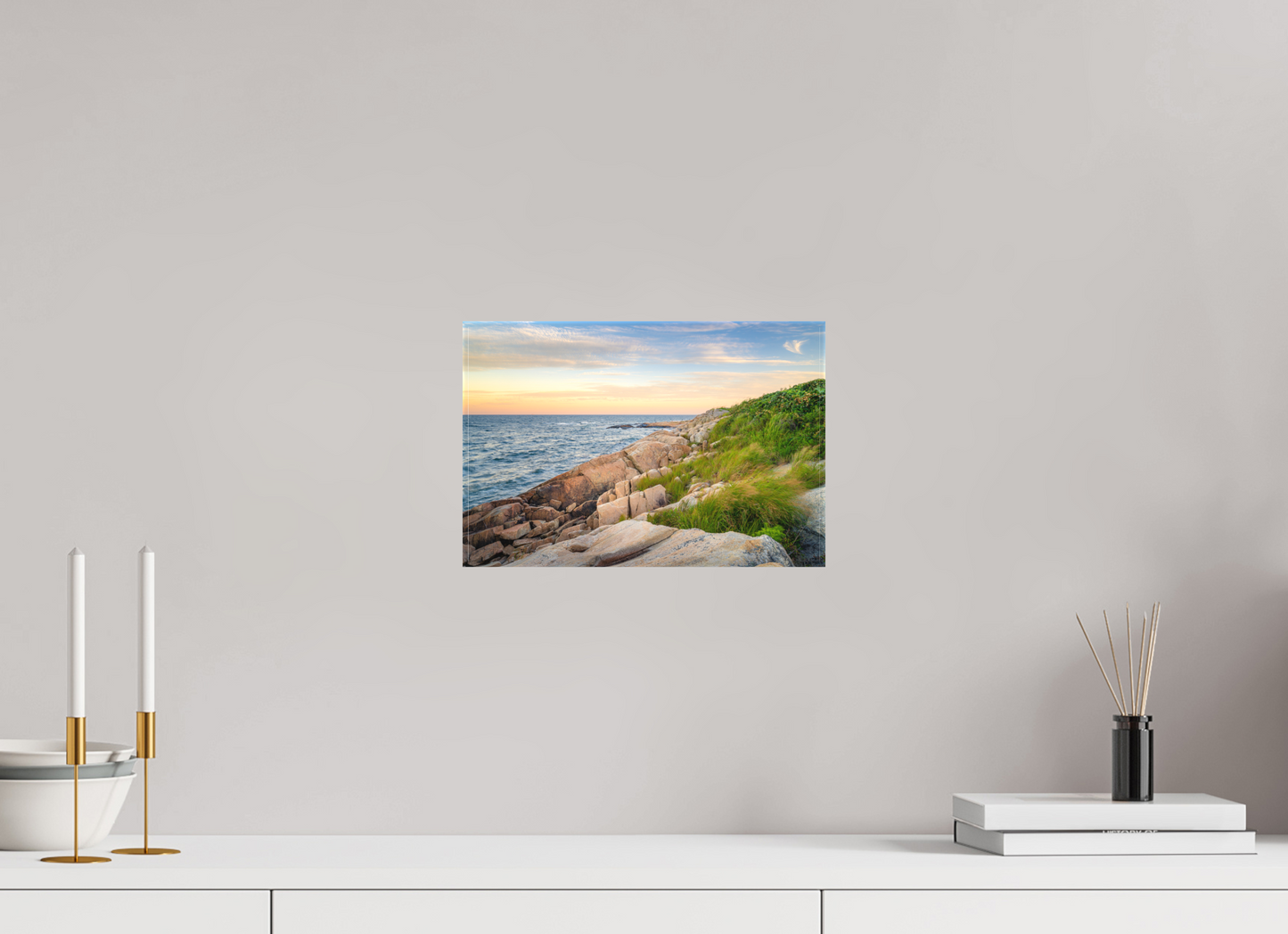 12 x 8″, Matte Canvas Print Black Point before Sunset