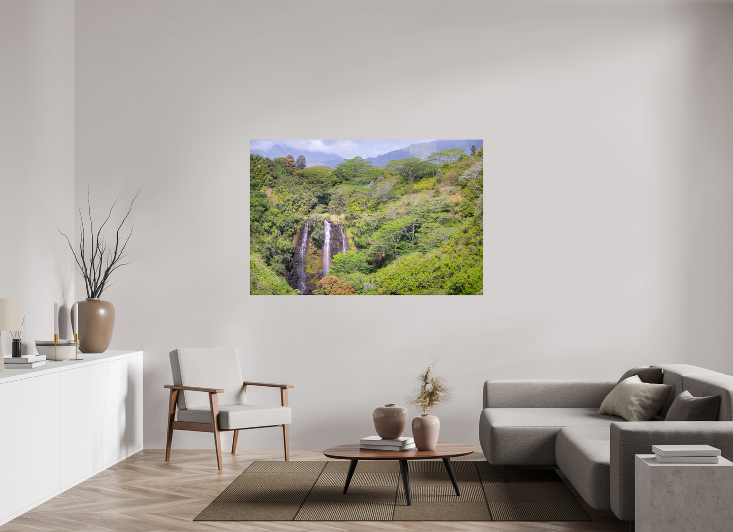 66 x 44″, Metallic Photo Print on Fuji Crystal Pearl Opeka Falls