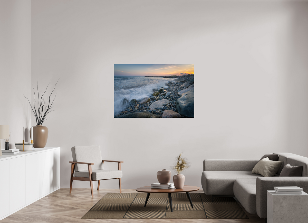 54 x 36″, Premium Photo Print under Acrylic Glass Waves Crashing at Camp Cronin