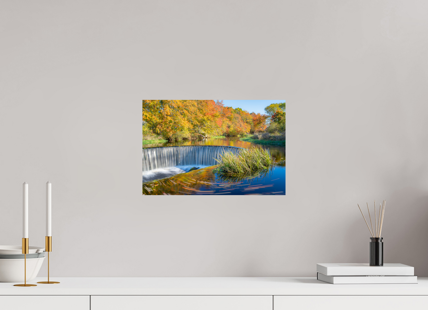 15 x 10″, Photo Print on Fuji Crystal DP II Peak Fall Colors Over Horseshoe Falls