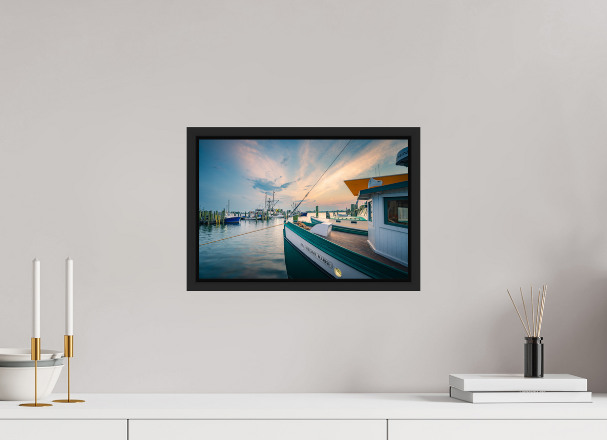 15 x 10″, Premium Photo Print under Acrylic Glass with Black Wood Floater Frame Virginia Marisse