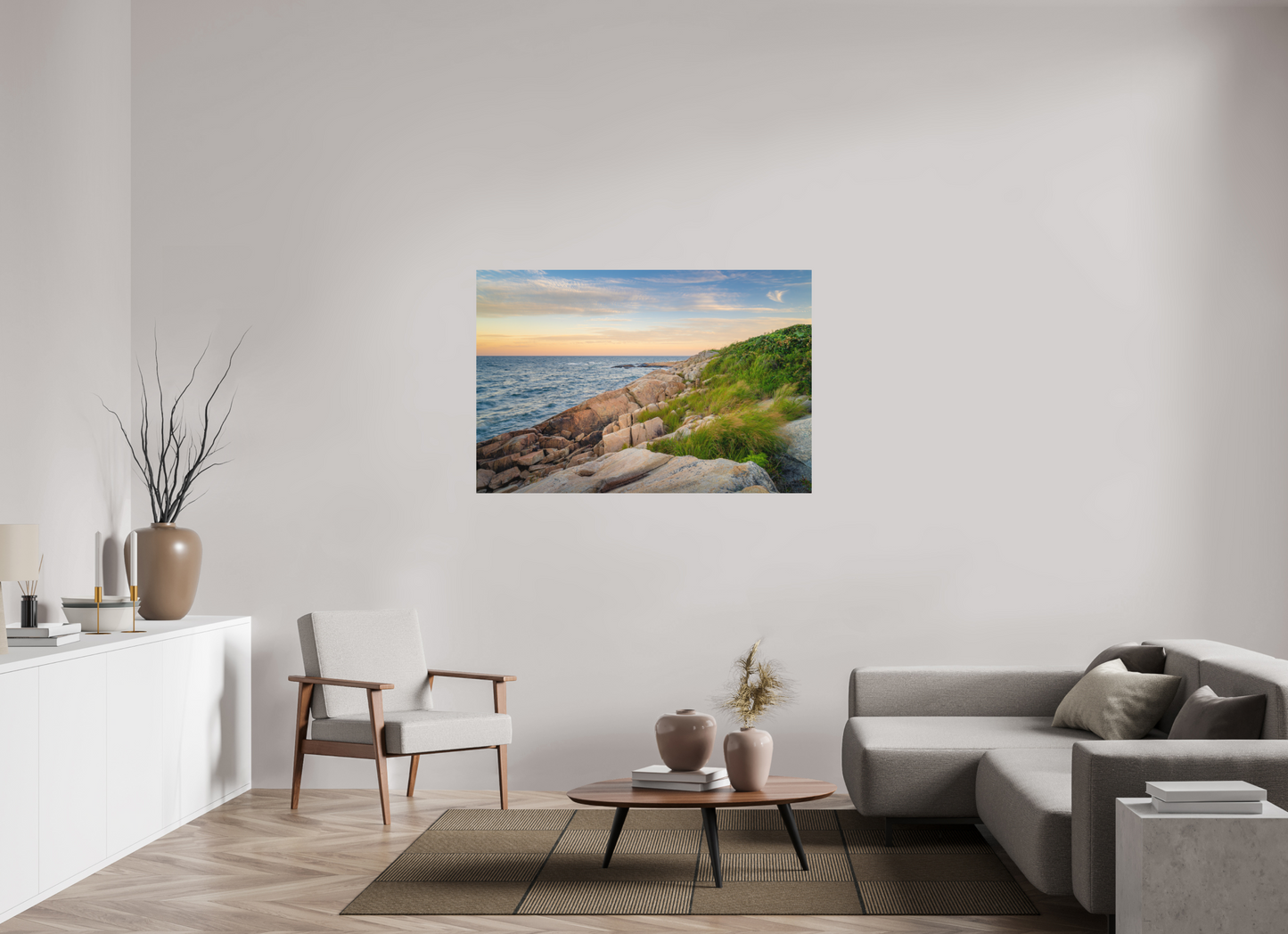 54 x 36″, Matte Photo Print on Fuji Crystal DP II Black Point before Sunset
