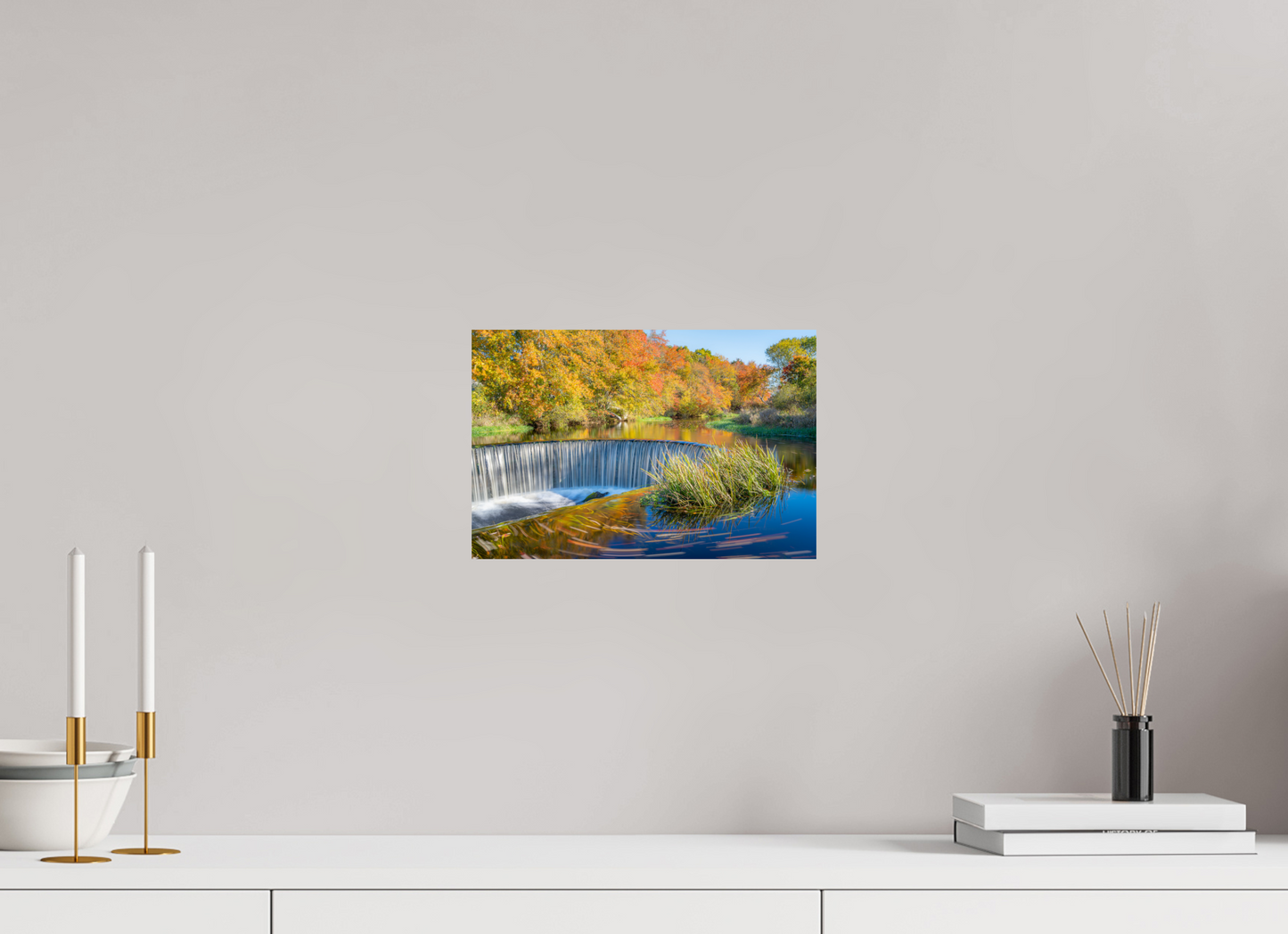 12 x 8″, Photo Print on Fuji Crystal DP II Peak Fall Colors Over Horseshoe Falls