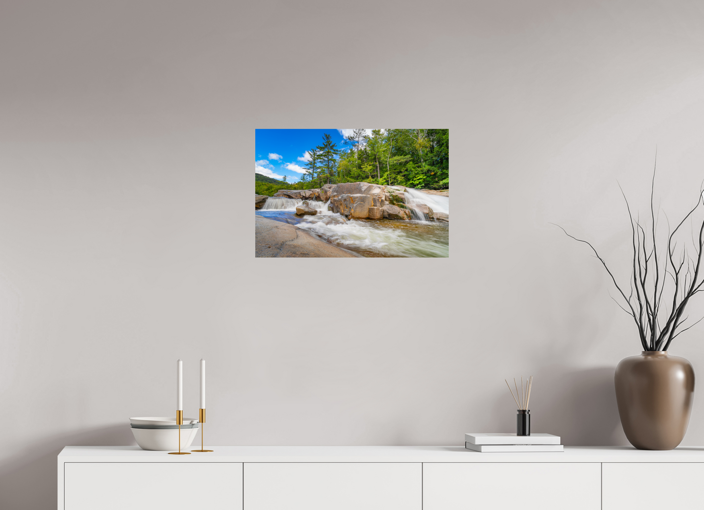 24 x 16″, Photo Print on Fuji Crystal DP II Kancamagus Waterfall